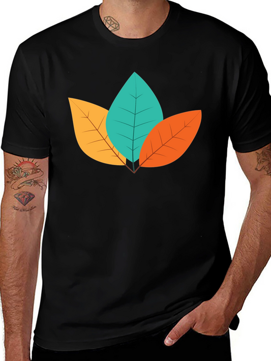 Autumn Leaf Graphic Tee - Stylish Nature Shirt