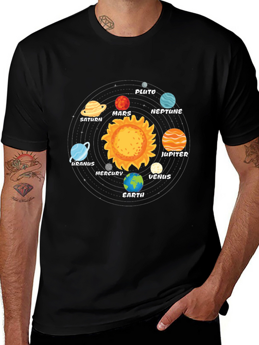 Planets Solar System T-Shirt - Outer Space Galaxy Tee