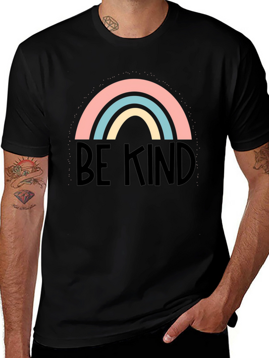 Be Kind Rainbow Graphic Tee - Comfort & Style