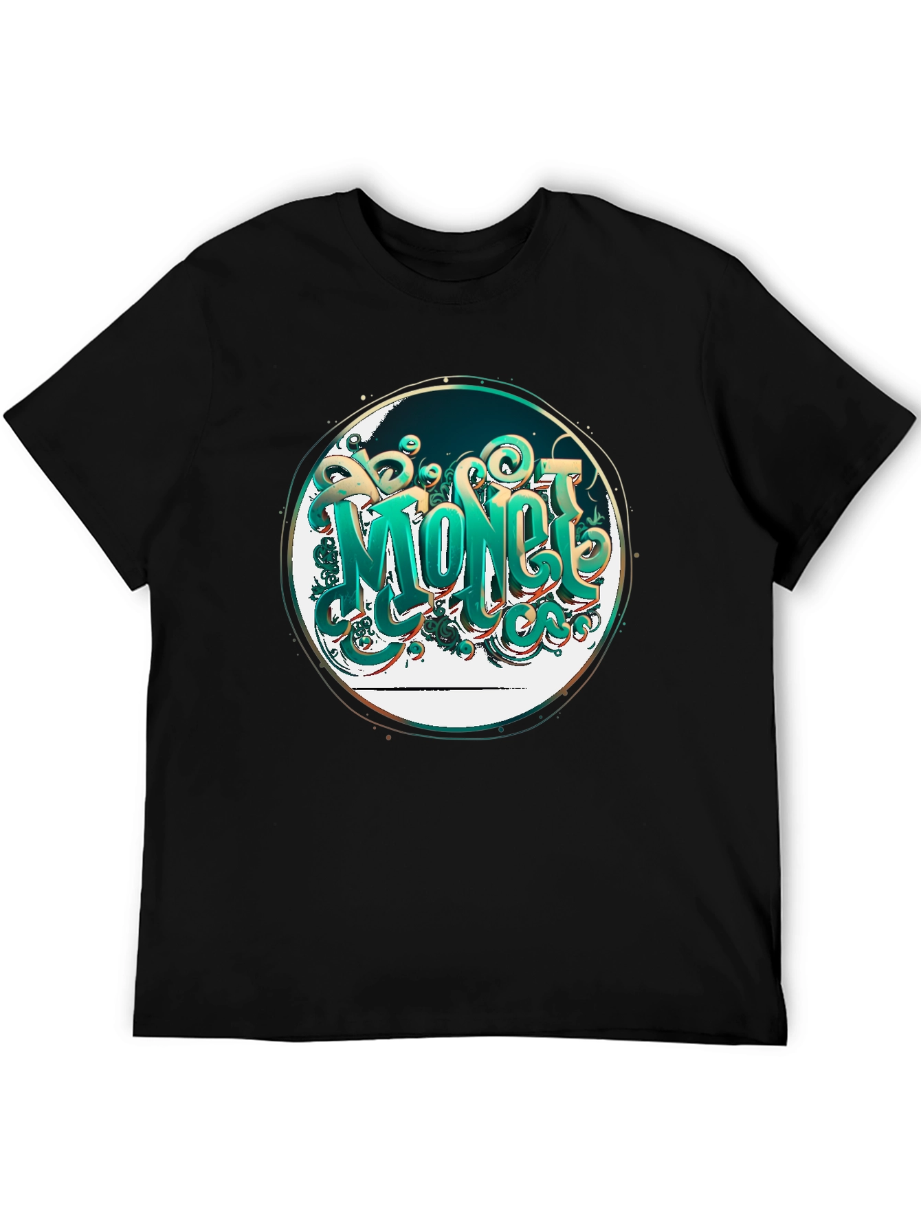 Money Graphic Tee - Stylish Black T-Shirt