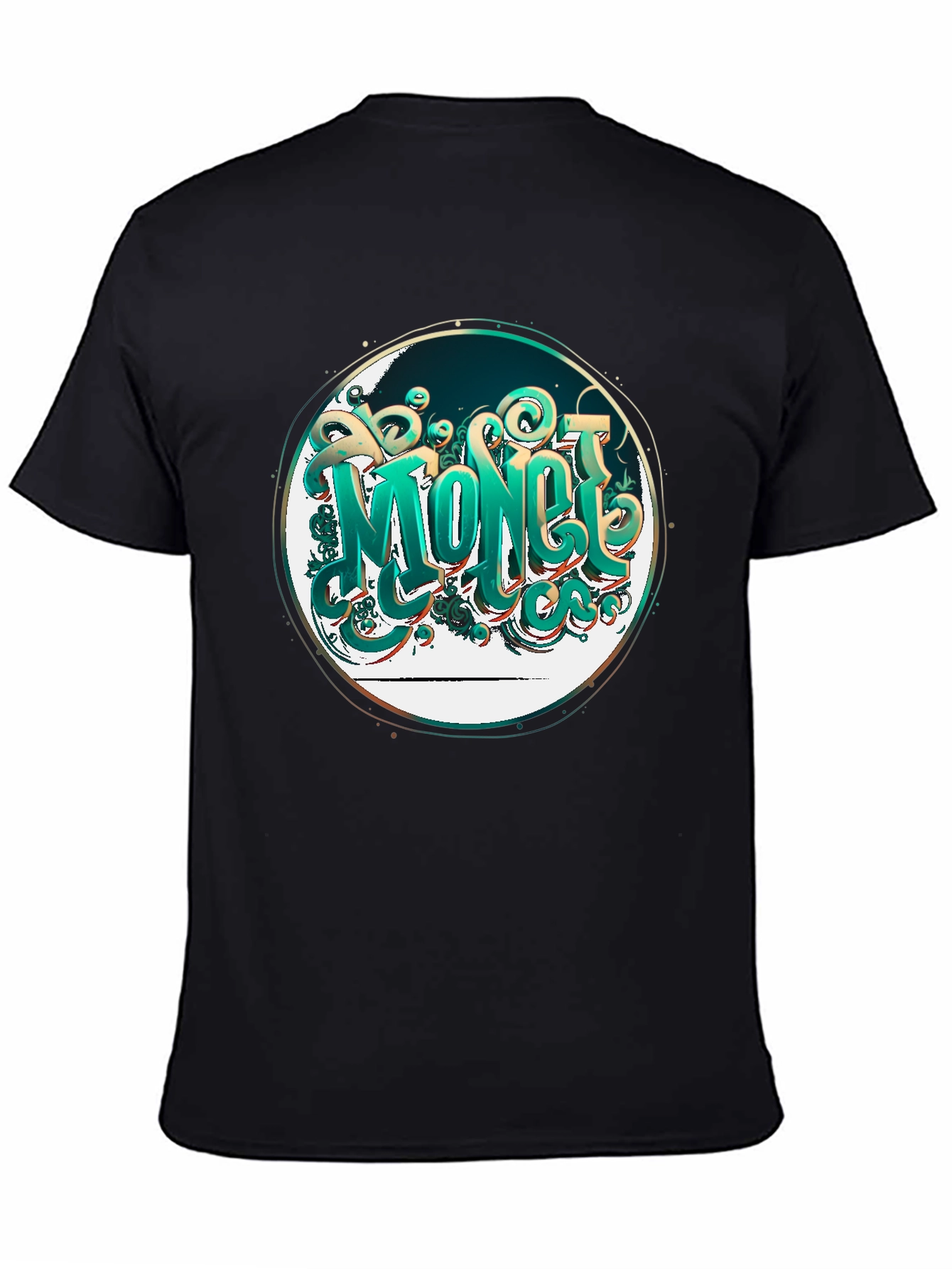 Money Graphic Tee - Stylish Black T-Shirt