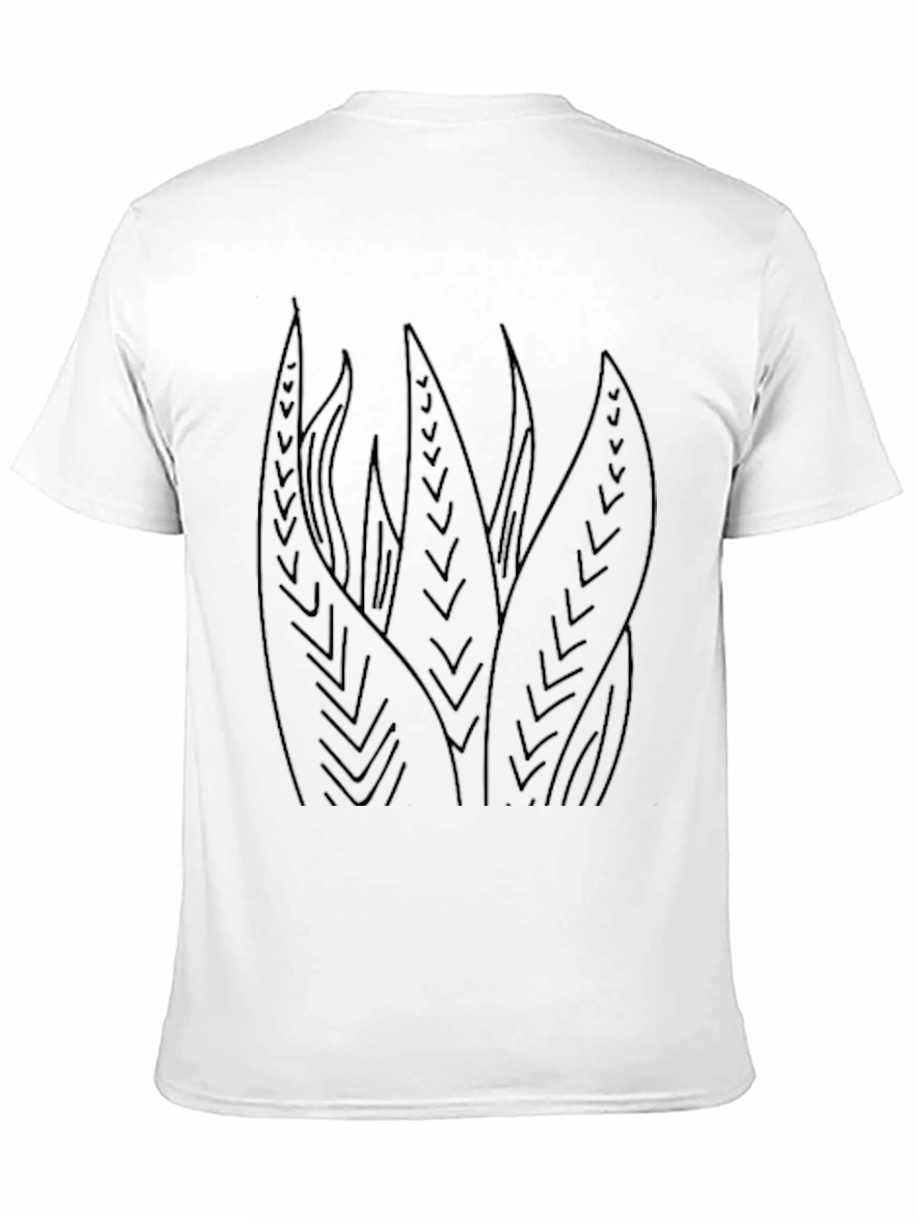Aloe Plant Graphic Tee - Modern Black T-Shirt