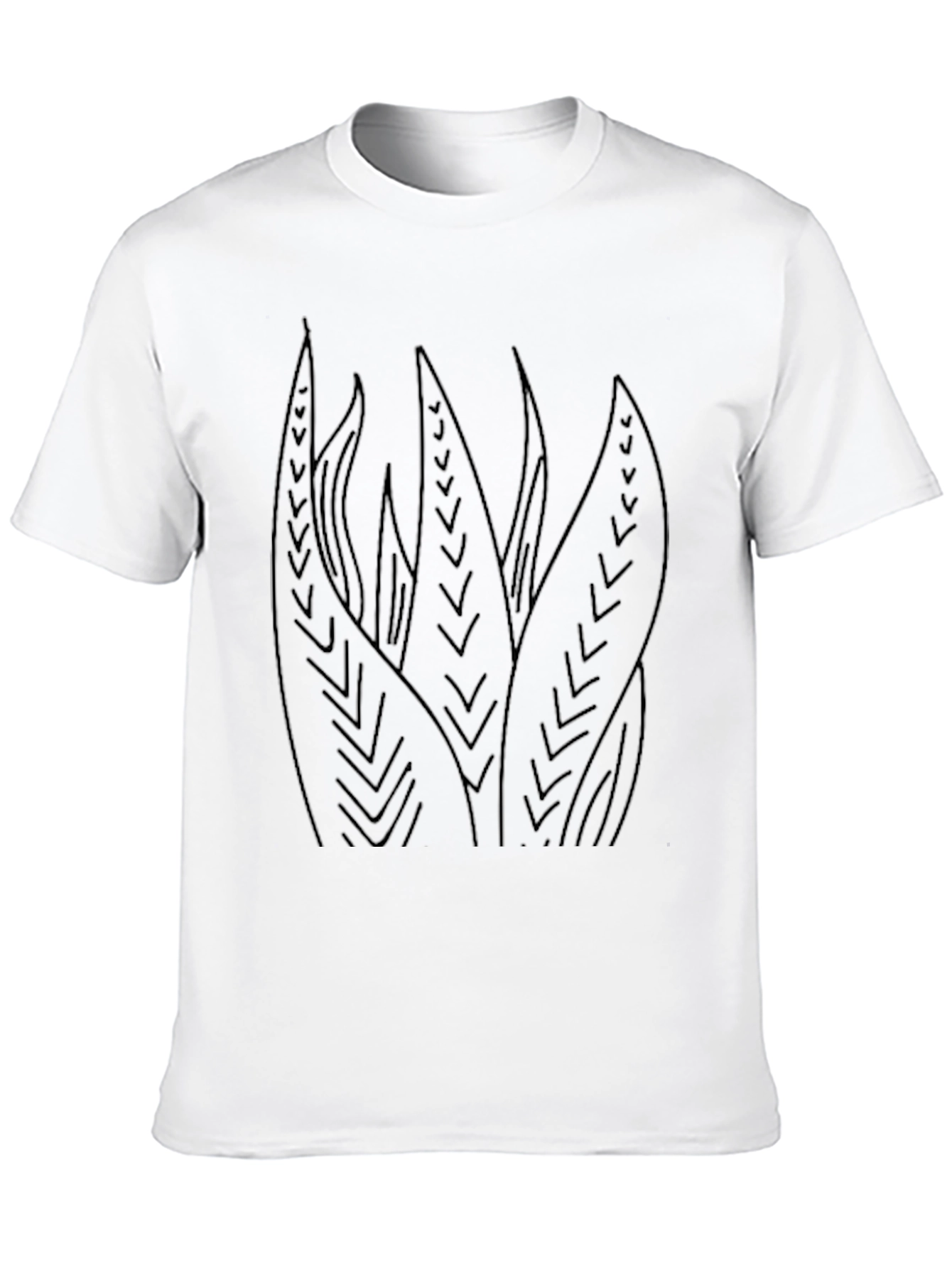 Aloe Plant Graphic Tee - Modern Black T-Shirt