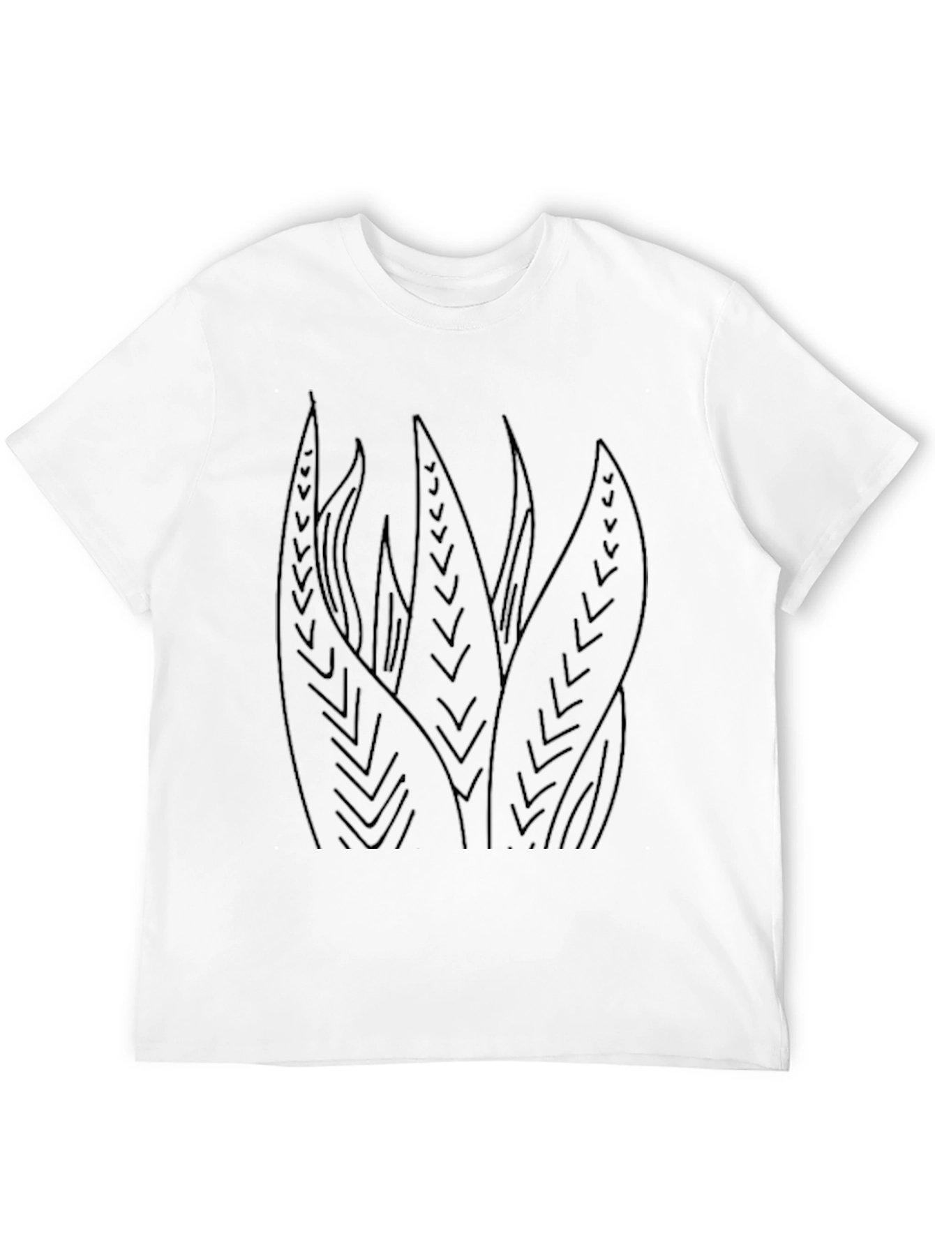 Aloe Plant Graphic Tee - Modern Black T-Shirt