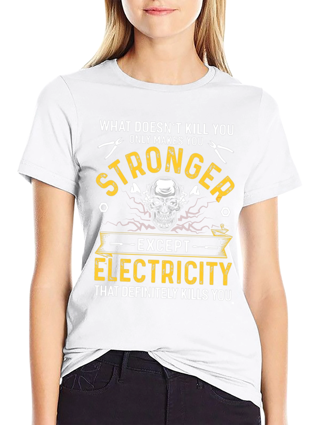 Electrician Humor T-Shirt: What Doesnt Kill You