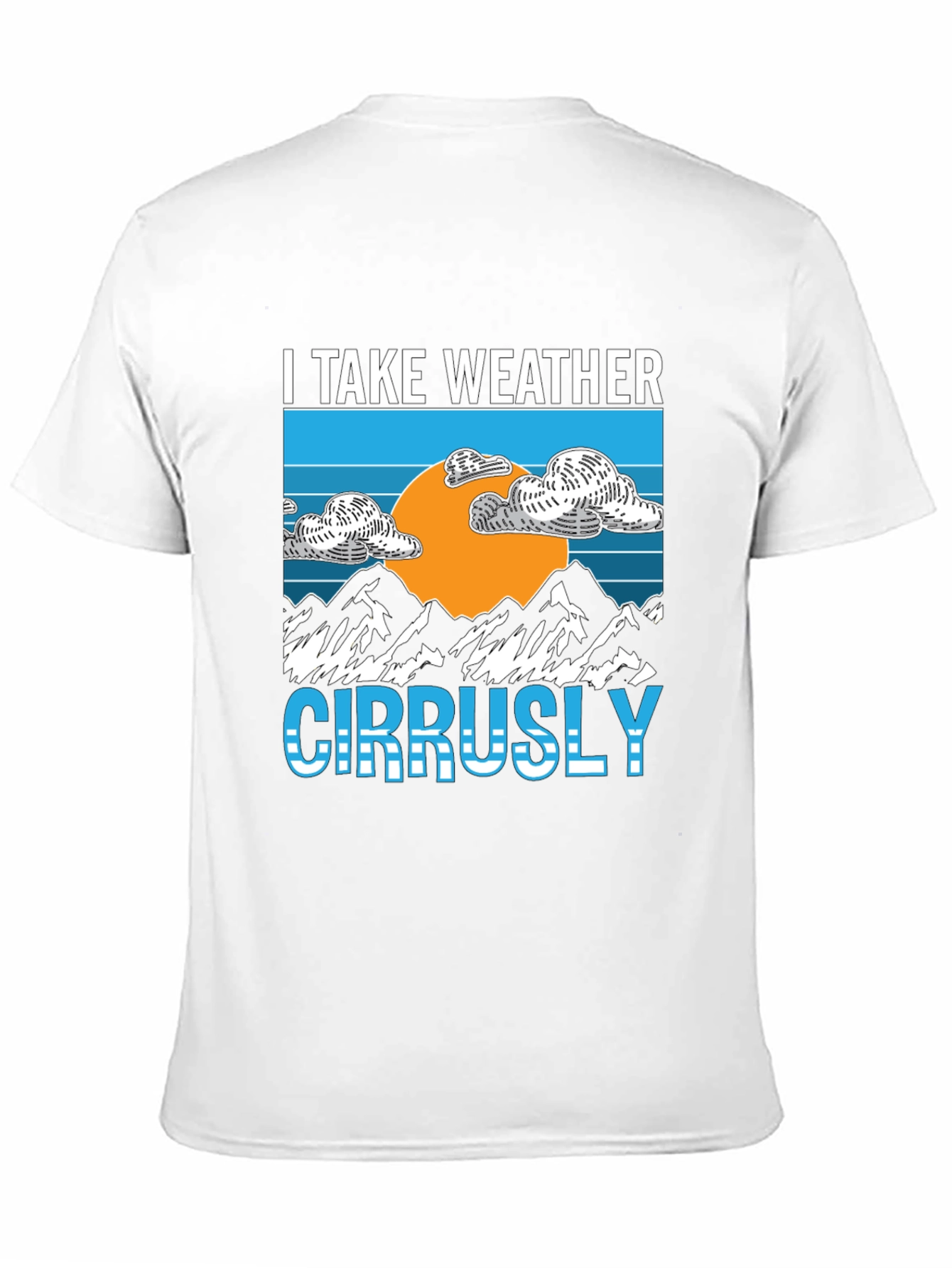 I Take Weather Cirrusly Black Graphic Tee