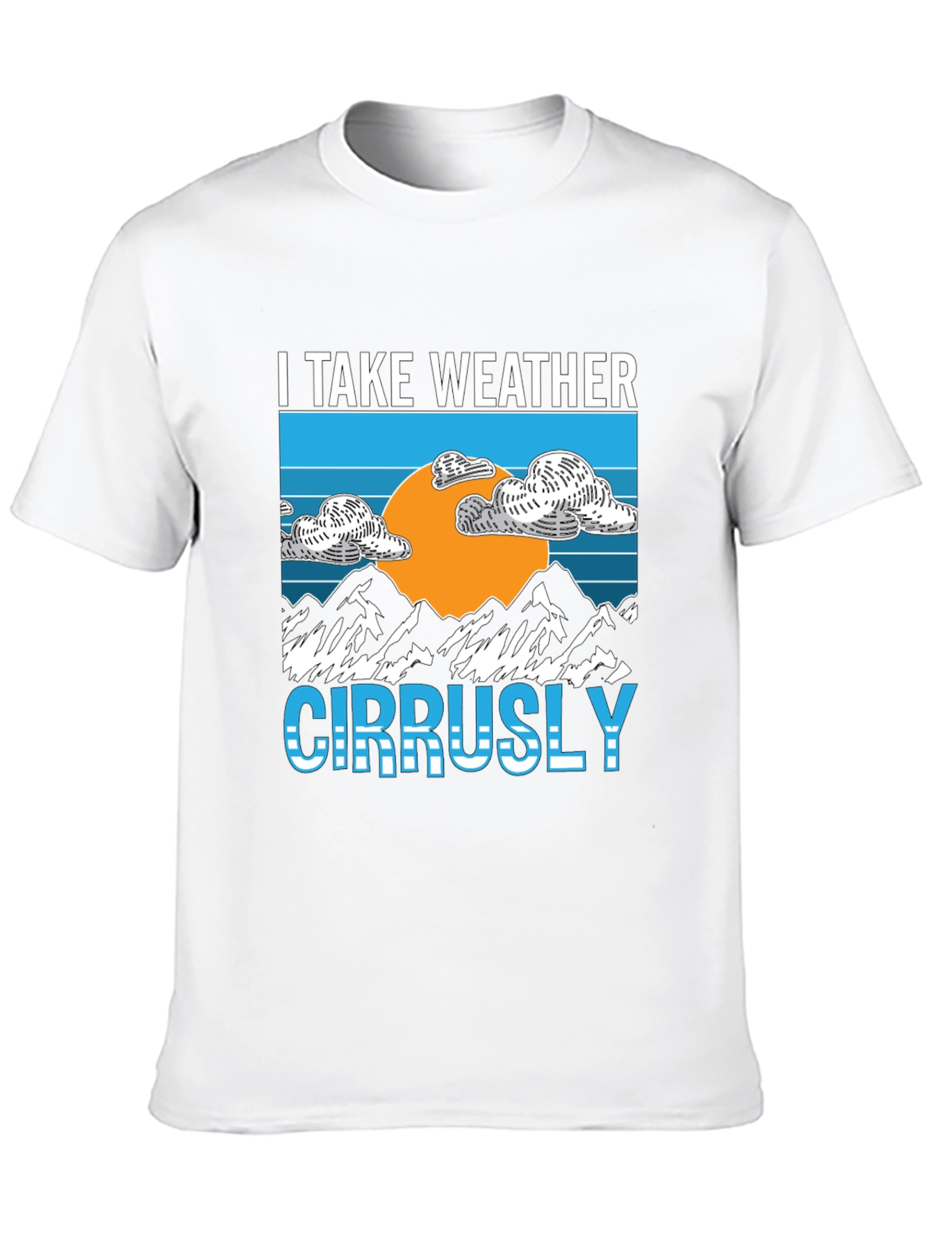 I Take Weather Cirrusly Black Graphic Tee