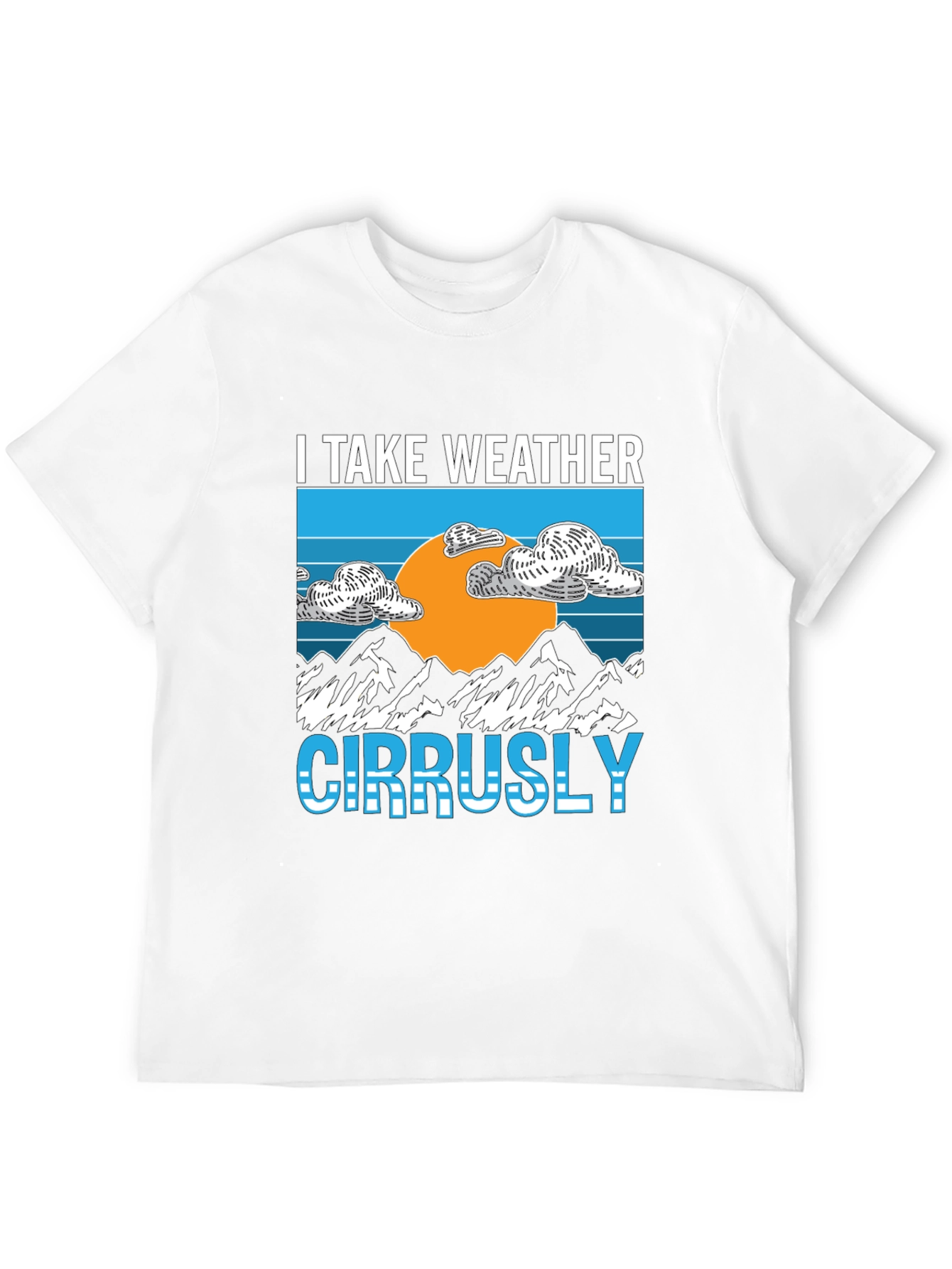 I Take Weather Cirrusly Black Graphic Tee