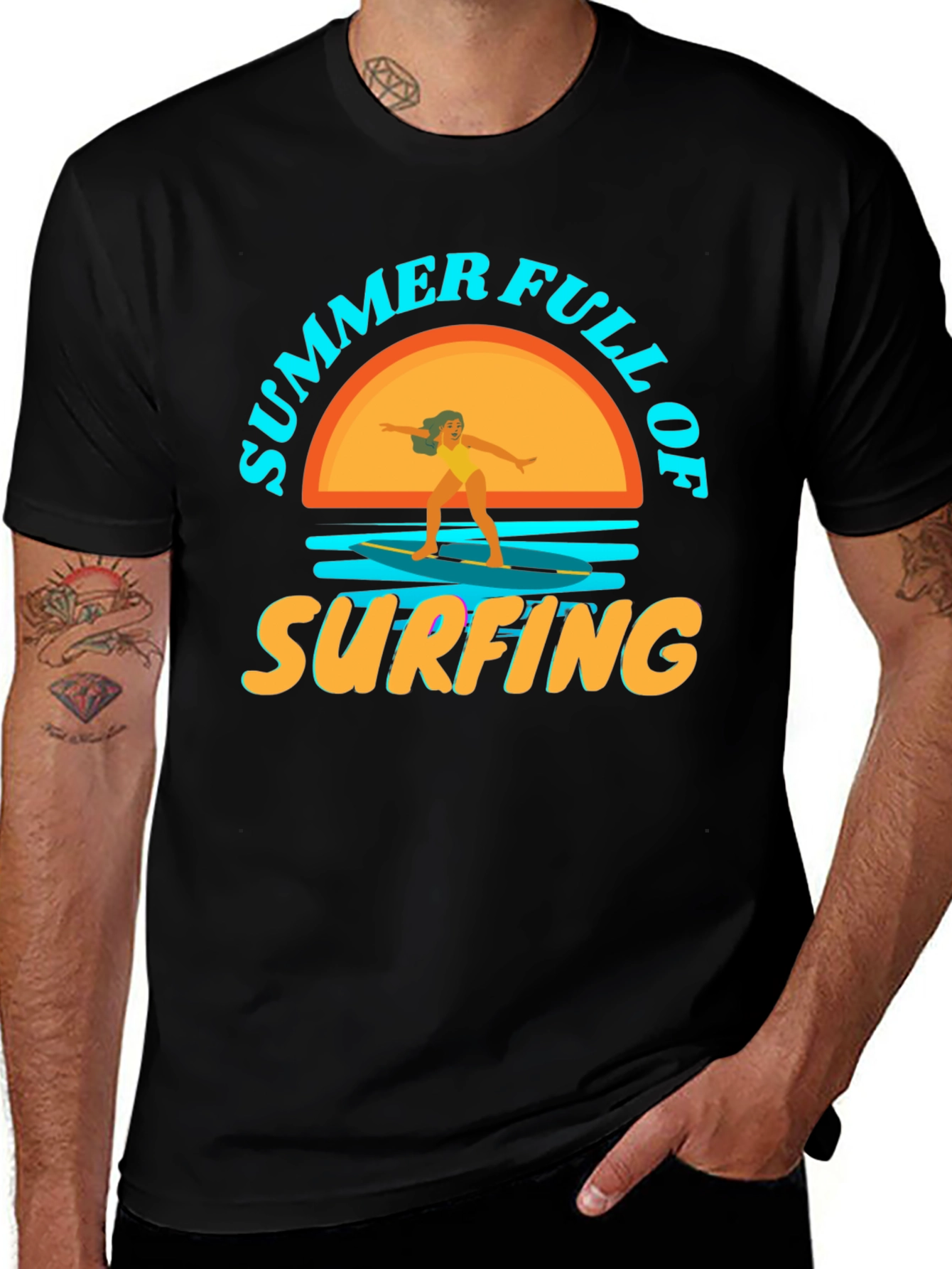 Summer Surfing T-Shirt: Beach Vibes