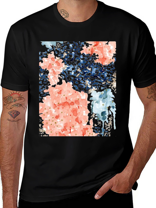 Abstract Art Black Tee Shirt