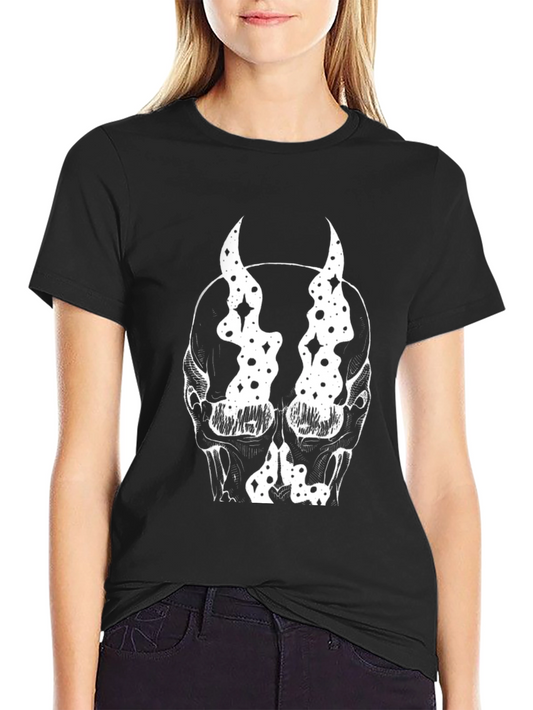 Devil Skull Graphic Tee - Black