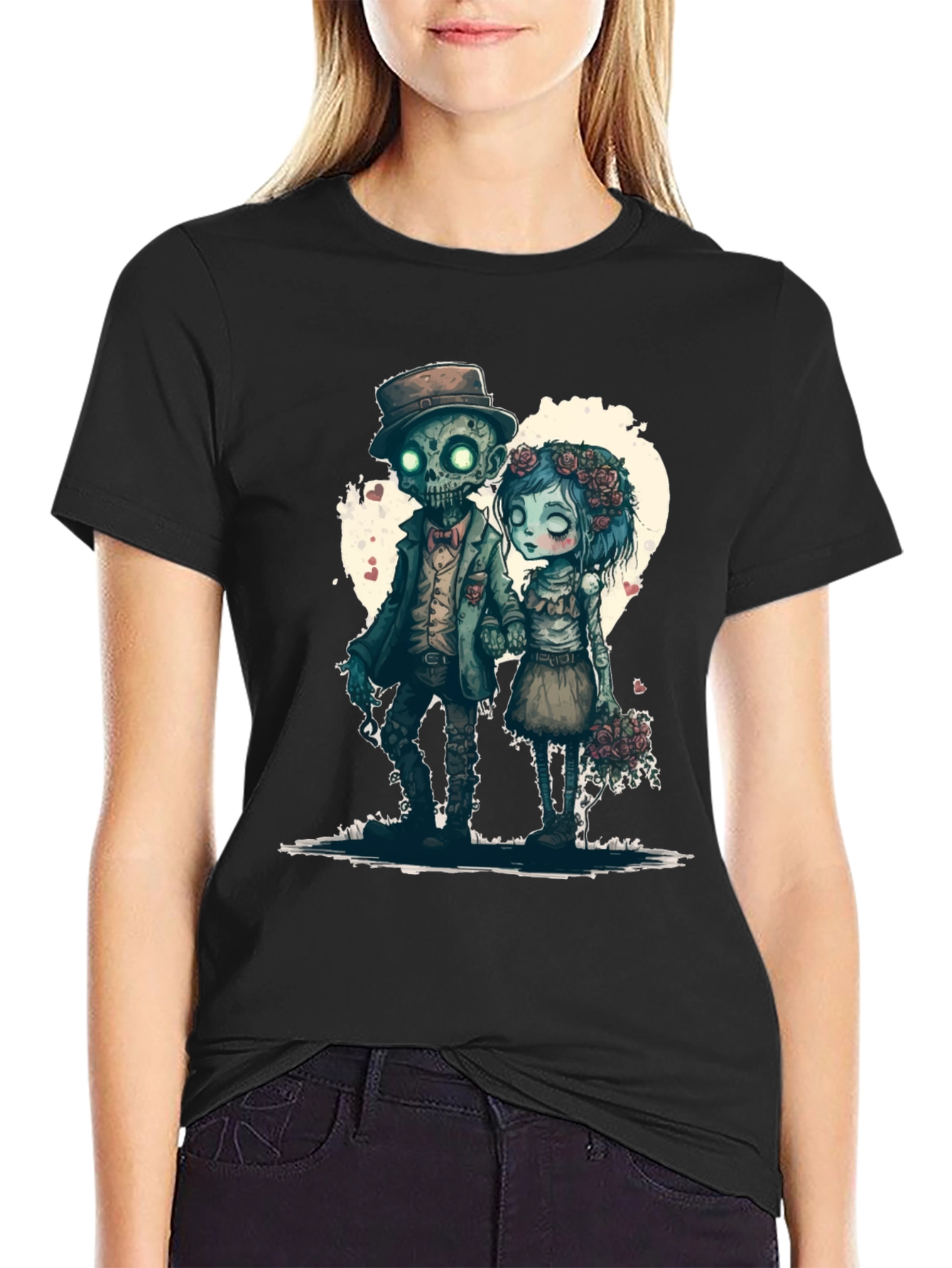 Zombie Love T-Shirt - Heart Graphic Tee