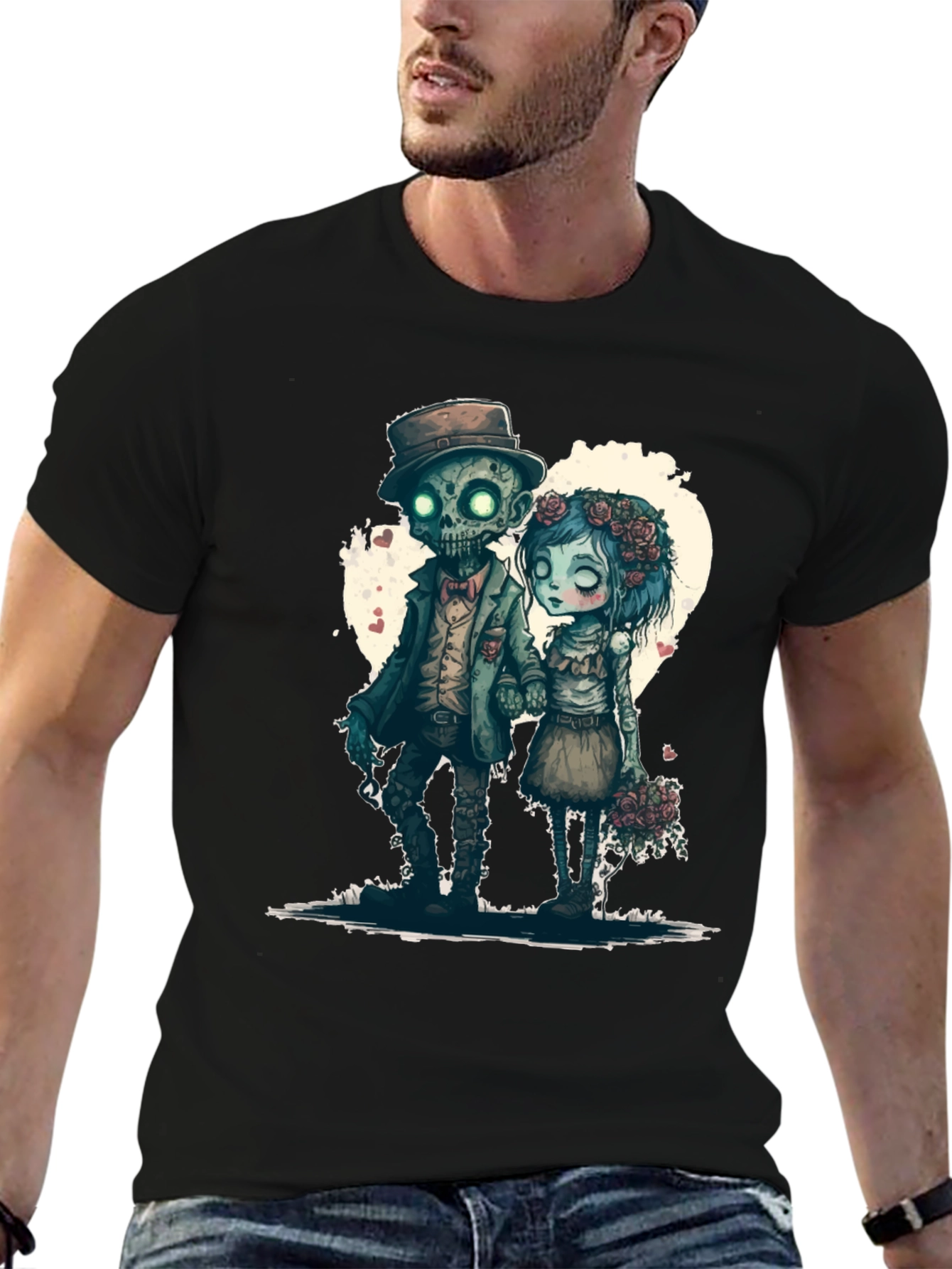 Zombie Love T-Shirt - Heart Graphic Tee