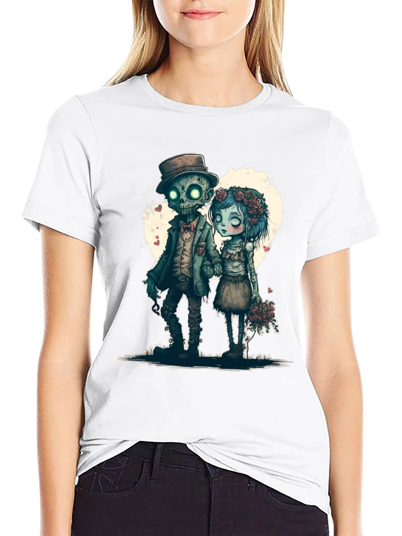 Zombie Love T-Shirt - Heart Graphic Tee