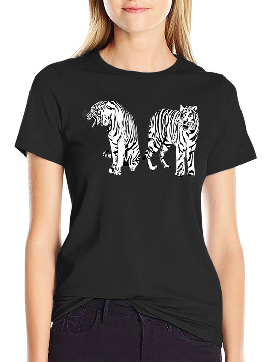 Striking Tiger Graphic Tee - Black