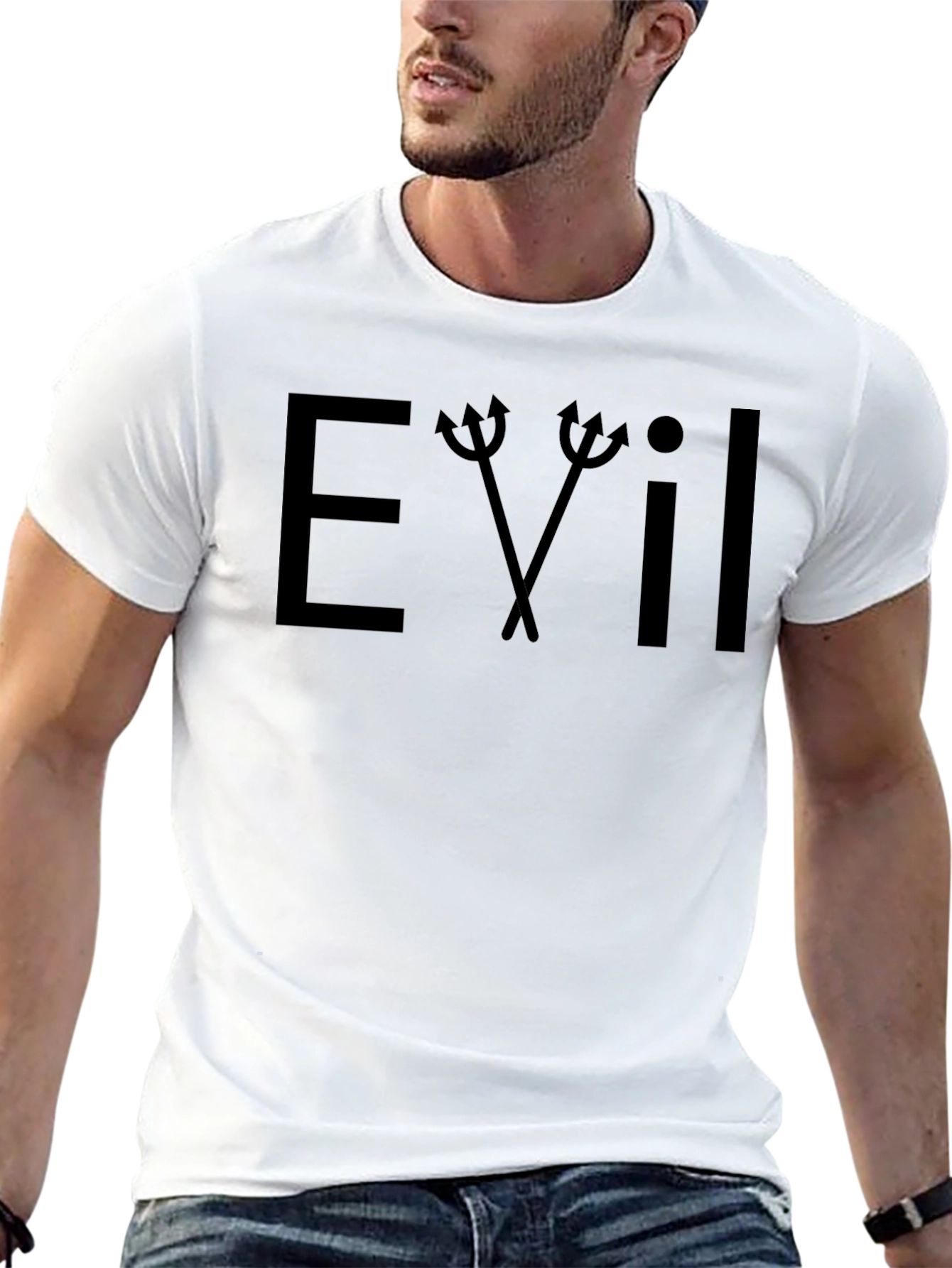 Edgy Evil Graphic Tee - Dark Humor T-Shirt
