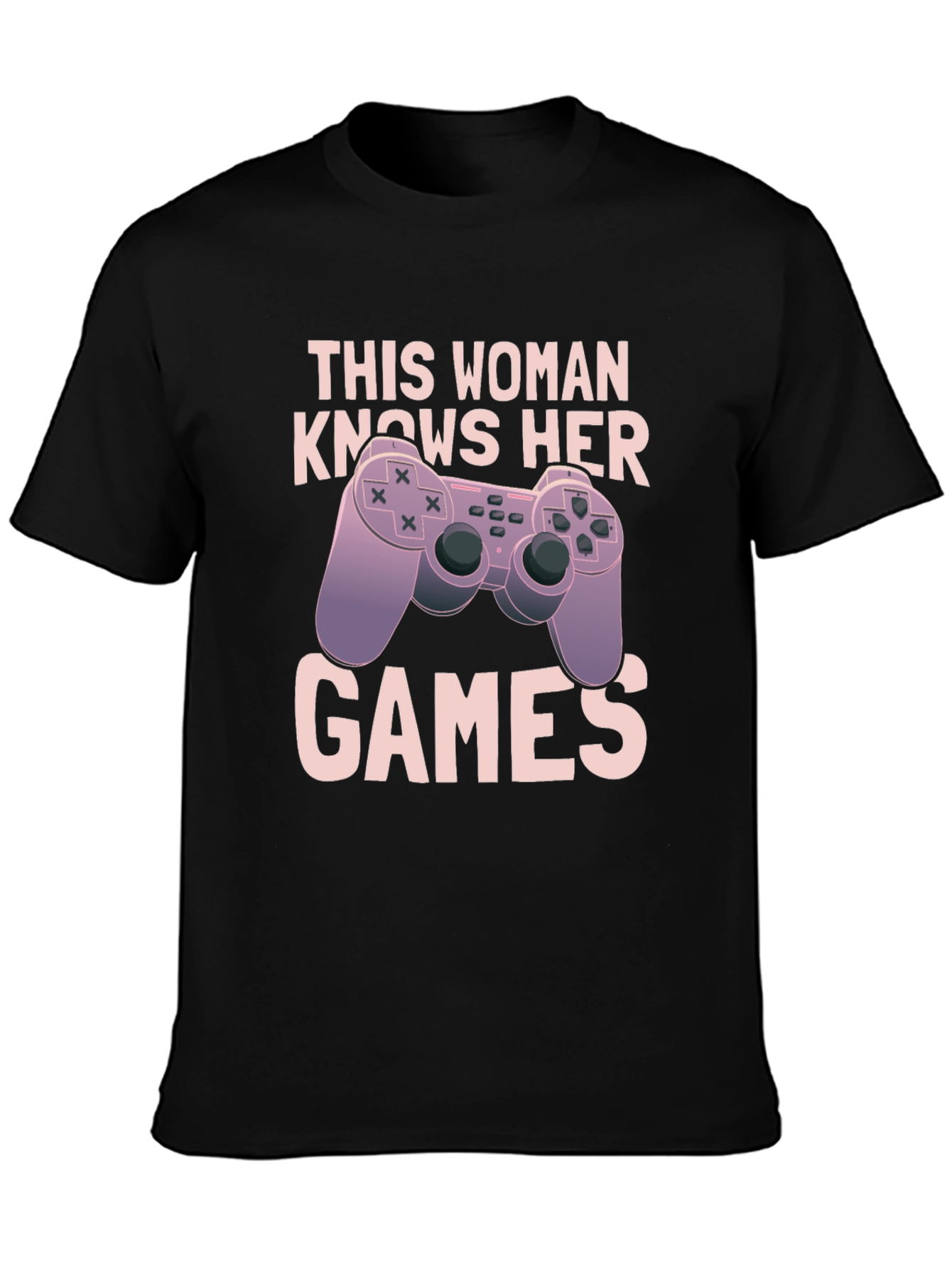 Gaming Woman Black T-Shirt