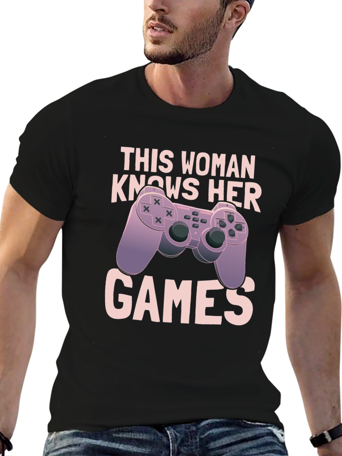 Gaming Woman Black T-Shirt