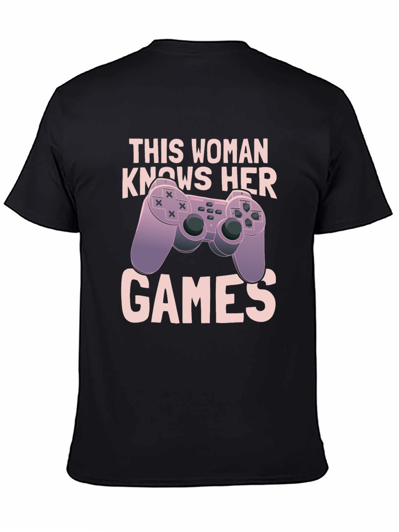 Gaming Woman Black T-Shirt