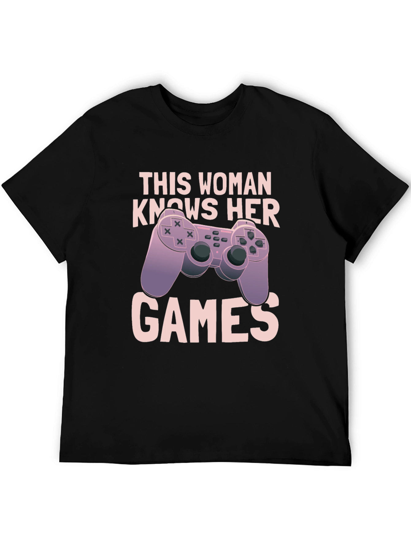 Gaming Woman Black T-Shirt