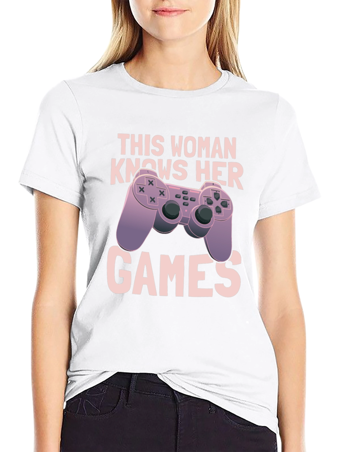 Gaming Woman Black T-Shirt