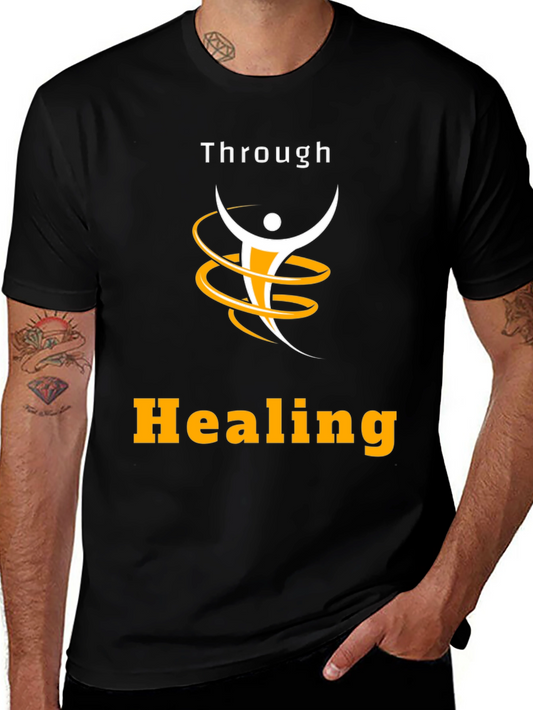 Through Healing Graphic Black Tee