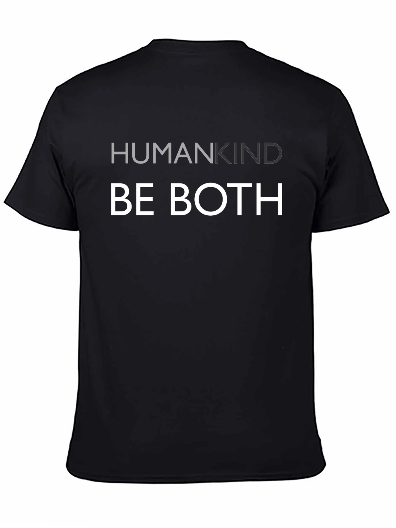 Humankind Be Both Graphic Tee - Mens Black T-Shirt