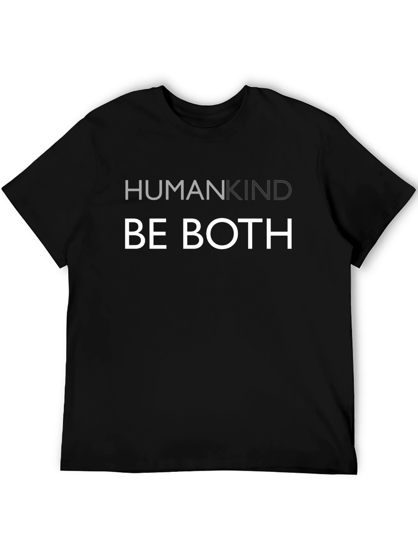 Humankind Be Both Graphic Tee - Mens Black T-Shirt