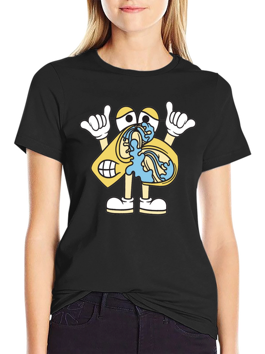 Funny Cartoon Graphic T-Shirt
