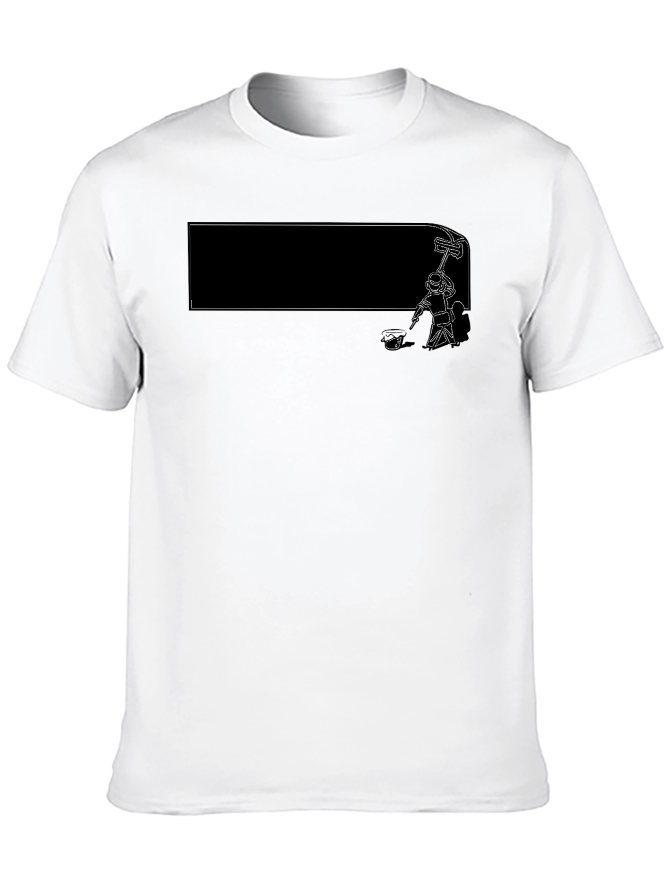 Painter Graphic T-Shirt - Stylish Mens Tee