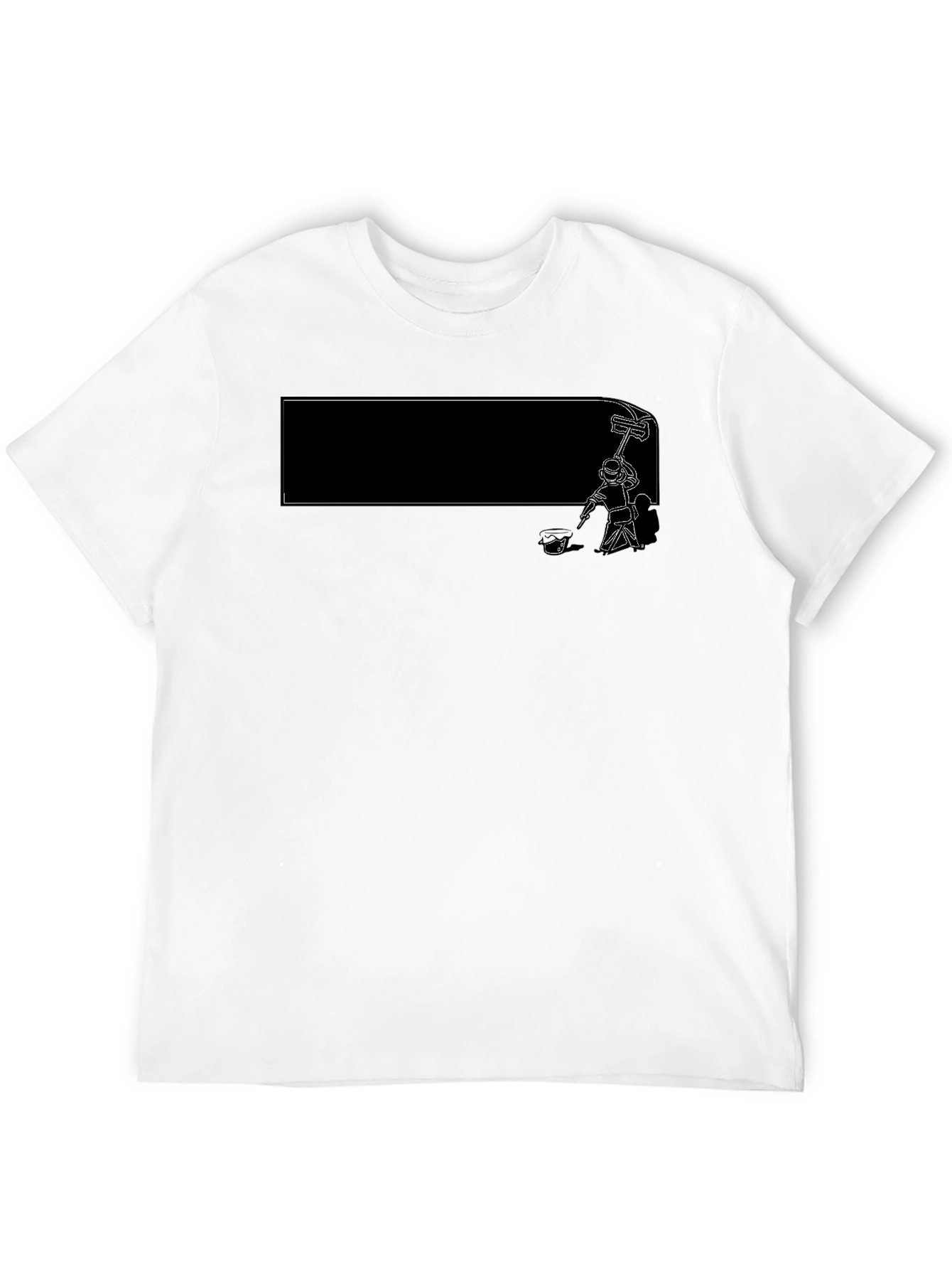 Painter Graphic T-Shirt - Stylish Mens Tee