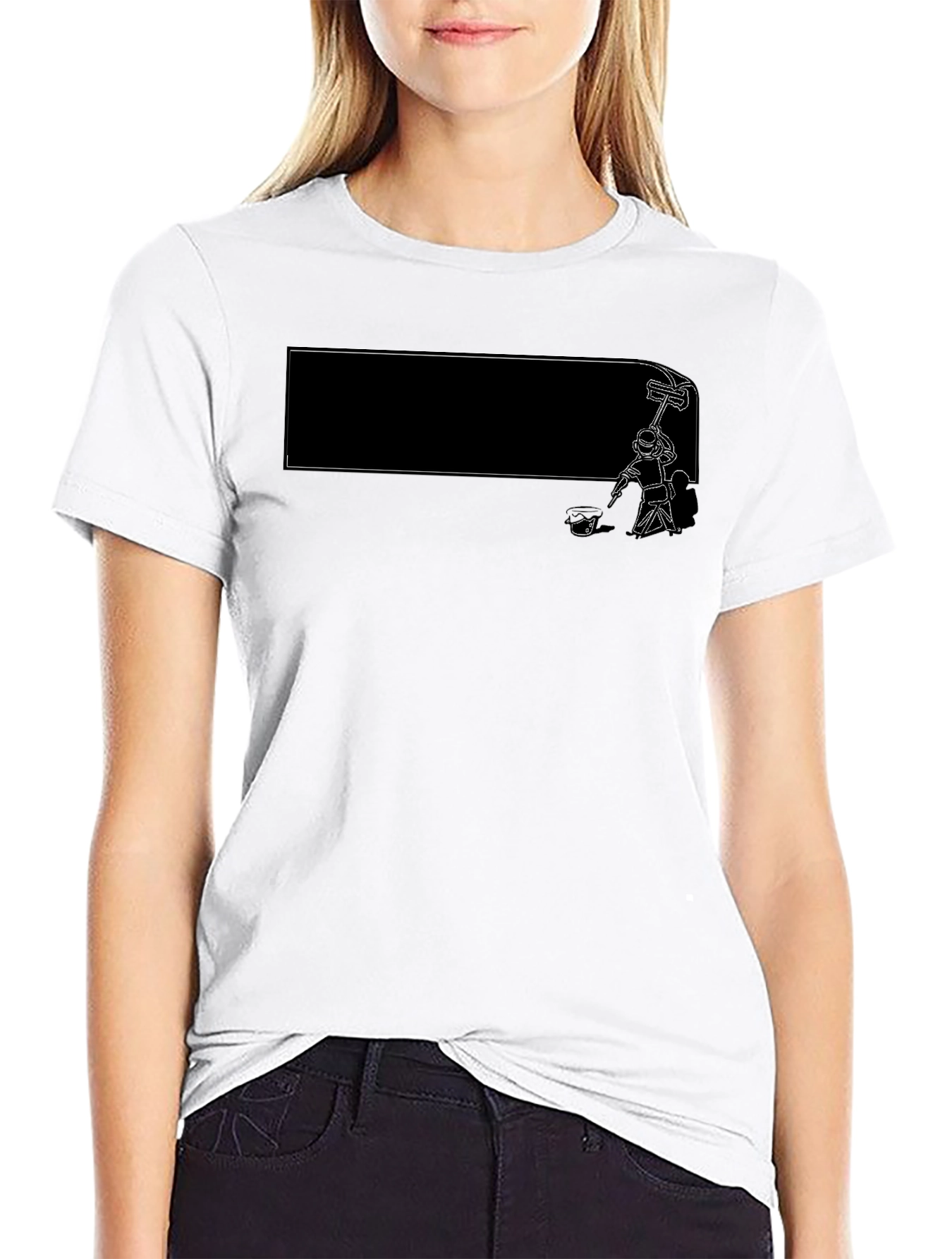 Painter Graphic T-Shirt - Stylish Mens Tee