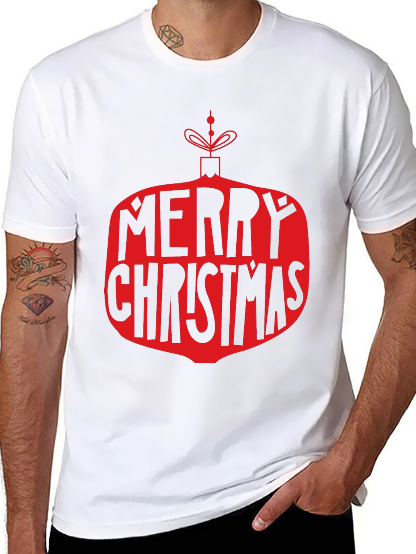 Merry Christmas Ornament Graphic T-Shirt