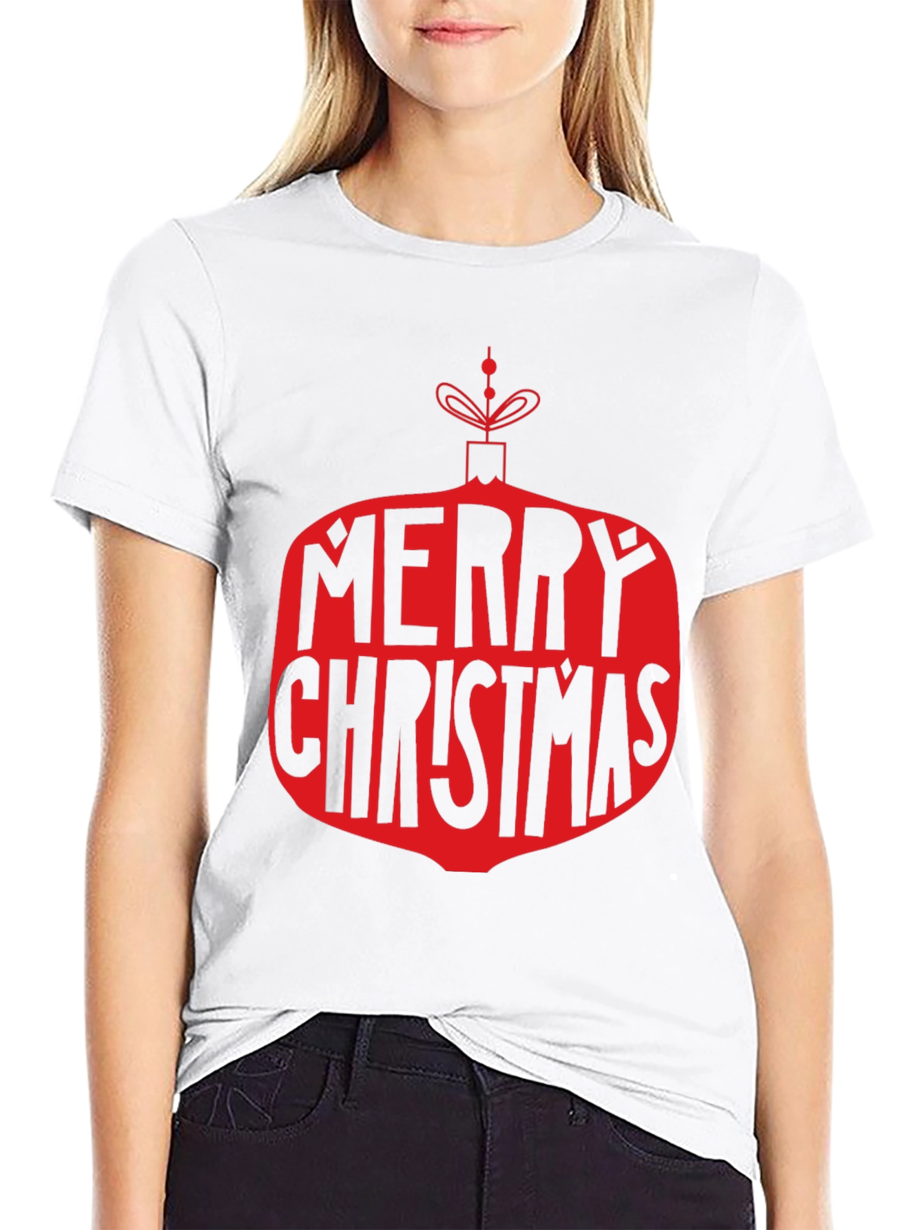 Merry Christmas Ornament Graphic T-Shirt