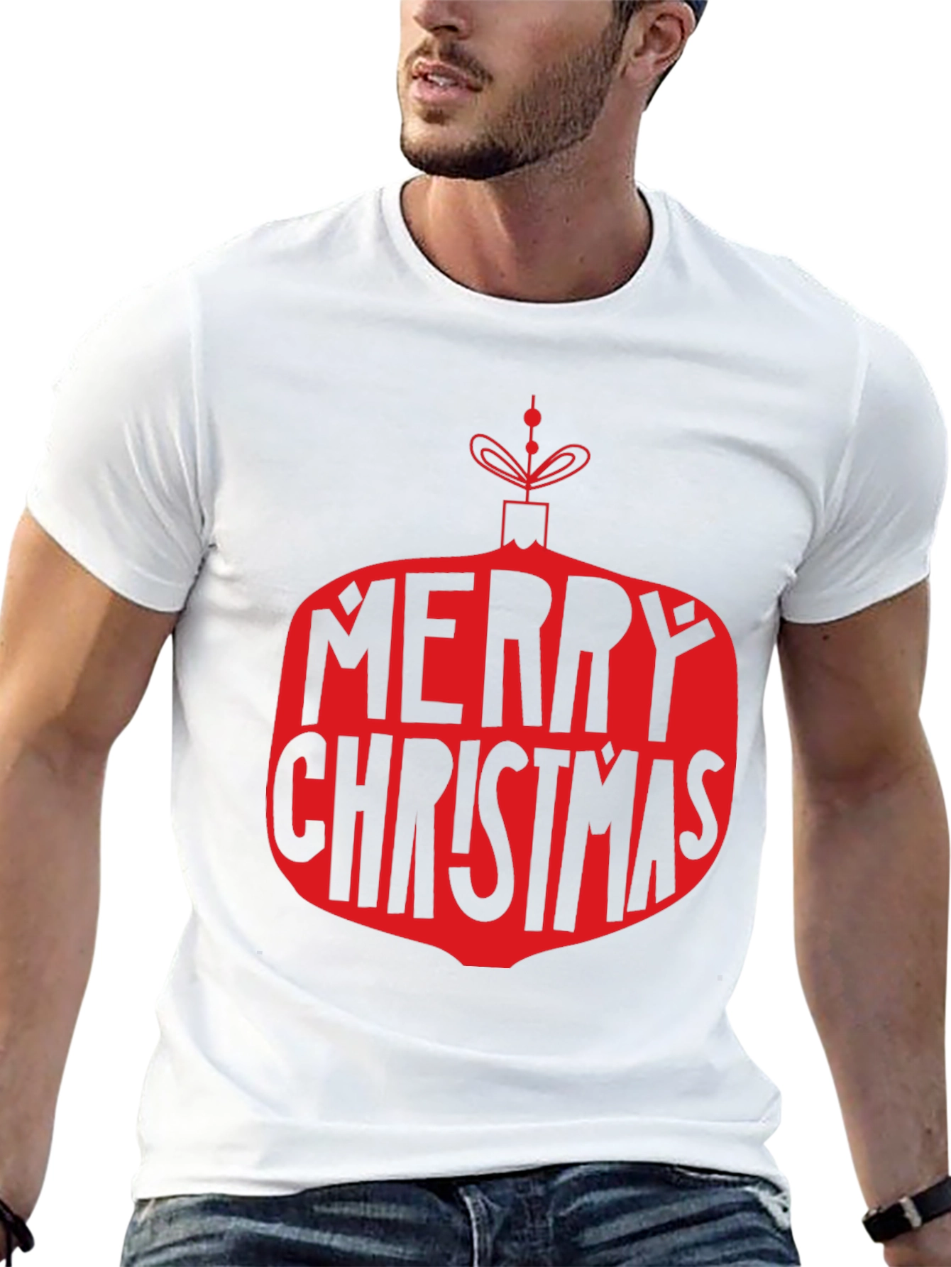 Merry Christmas Ornament Graphic T-Shirt