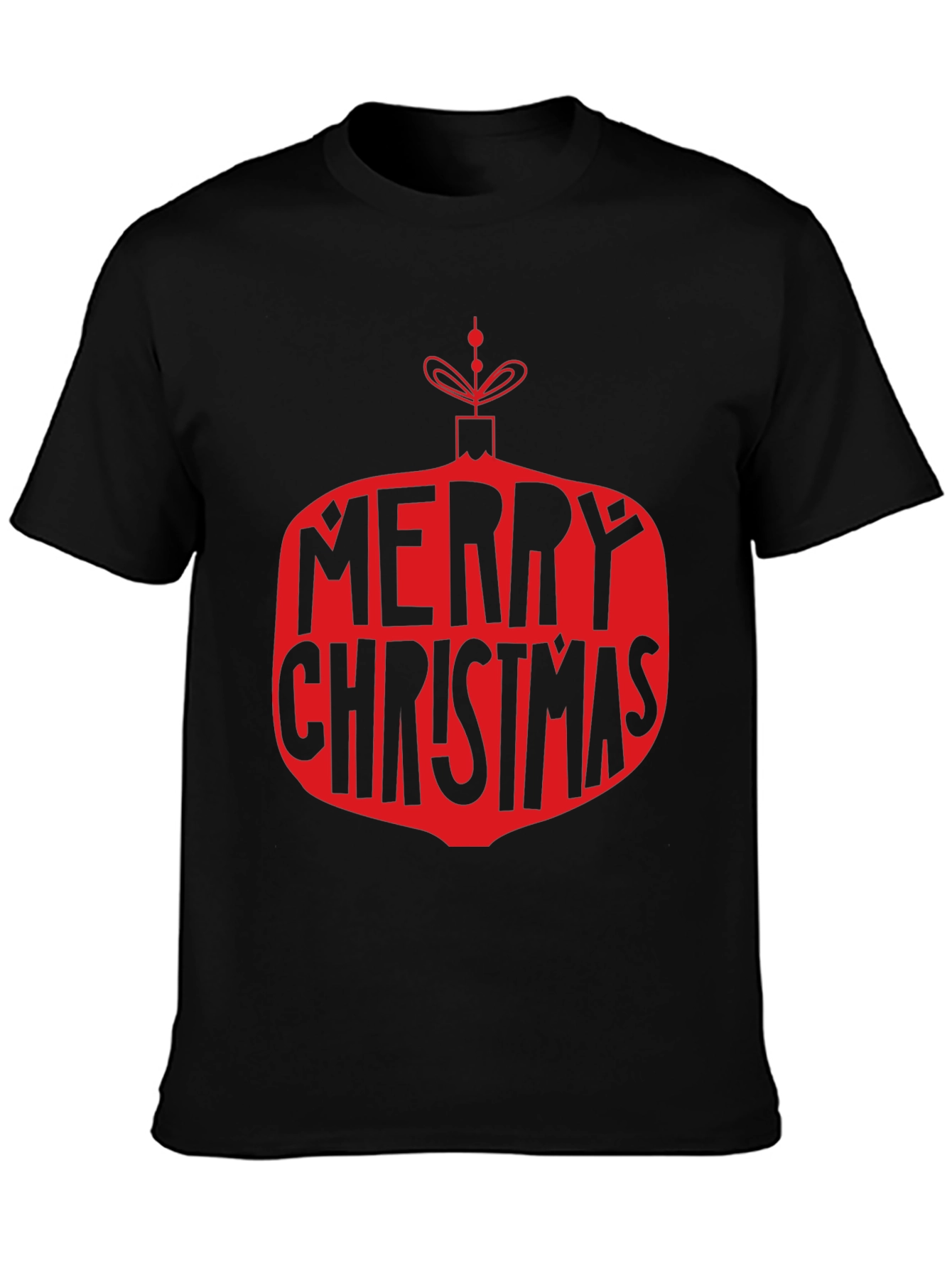 Merry Christmas Ornament Graphic T-Shirt
