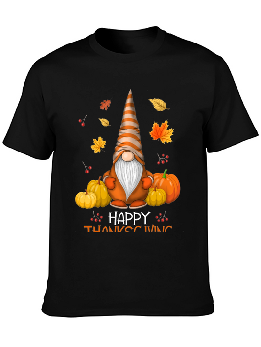 Thanksgiving Gnome T-Shirt - Autumn Holiday Tee