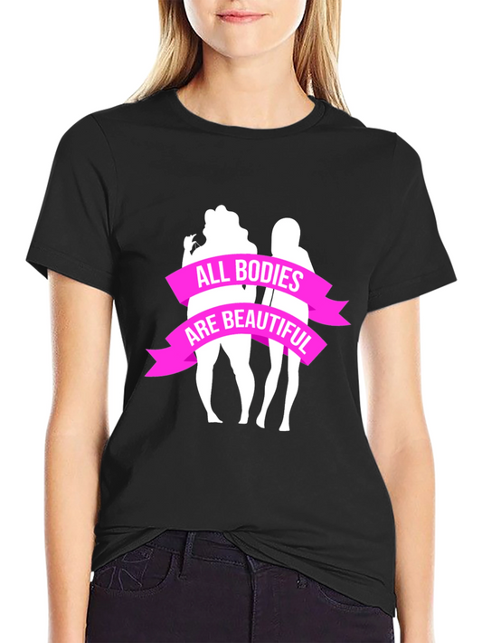 All Bodies Are Beautiful Graphic Tee - Black