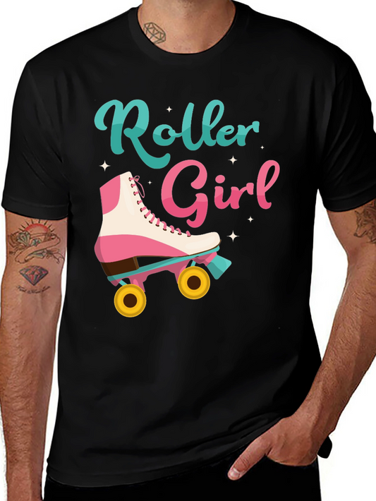 Roller Girl Graphic T-Shirt - Vintage Style
