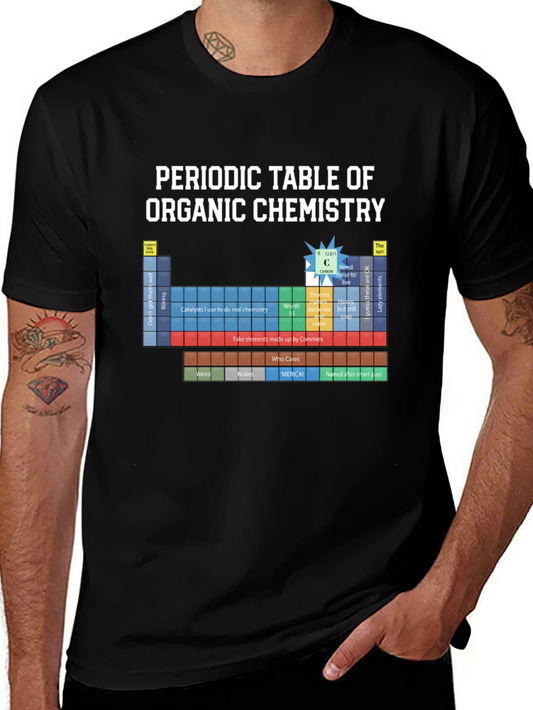 Periodic Table Organic Chemistry Graphic T-Shirt