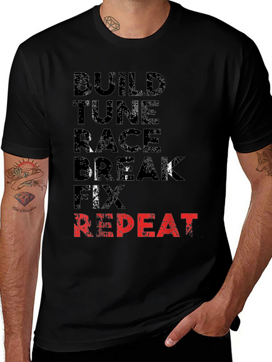 Build Tune Race T-Shirt - Car Enthusiast Apparel