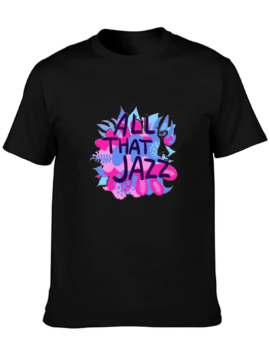 All That Jazz Graphic Tee - Black Cotton T-Shirt