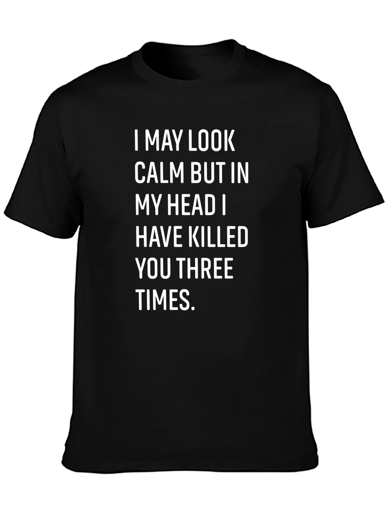 Funny Sarcastic T-Shirt - I May Look Calm