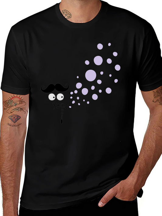 Funny Mustache Bubble T-Shirt