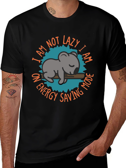 Lazy Koala Energy Saving Mode Graphic Tee