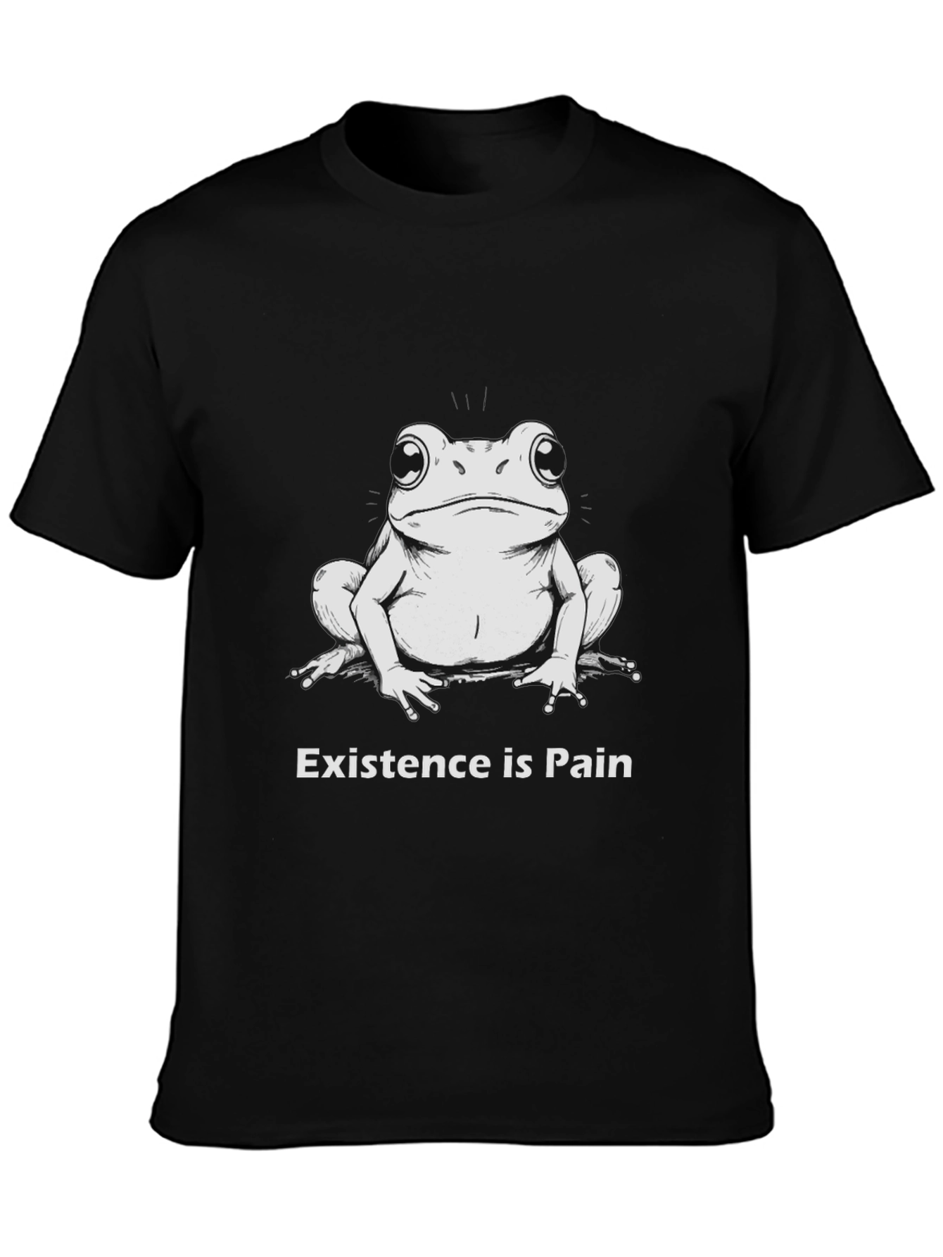 Existential Frog Black T-Shirt