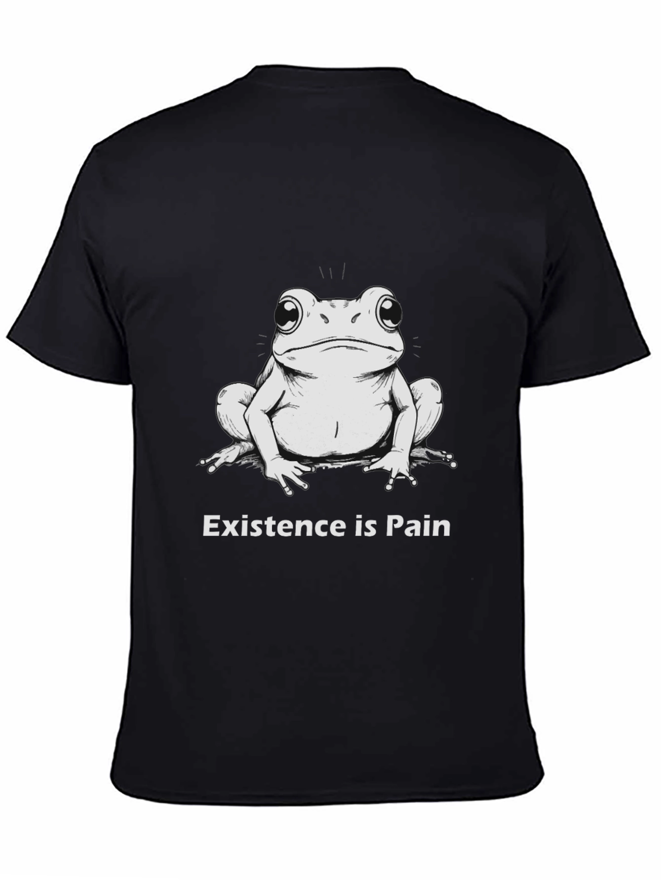 Existential Frog Black T-Shirt