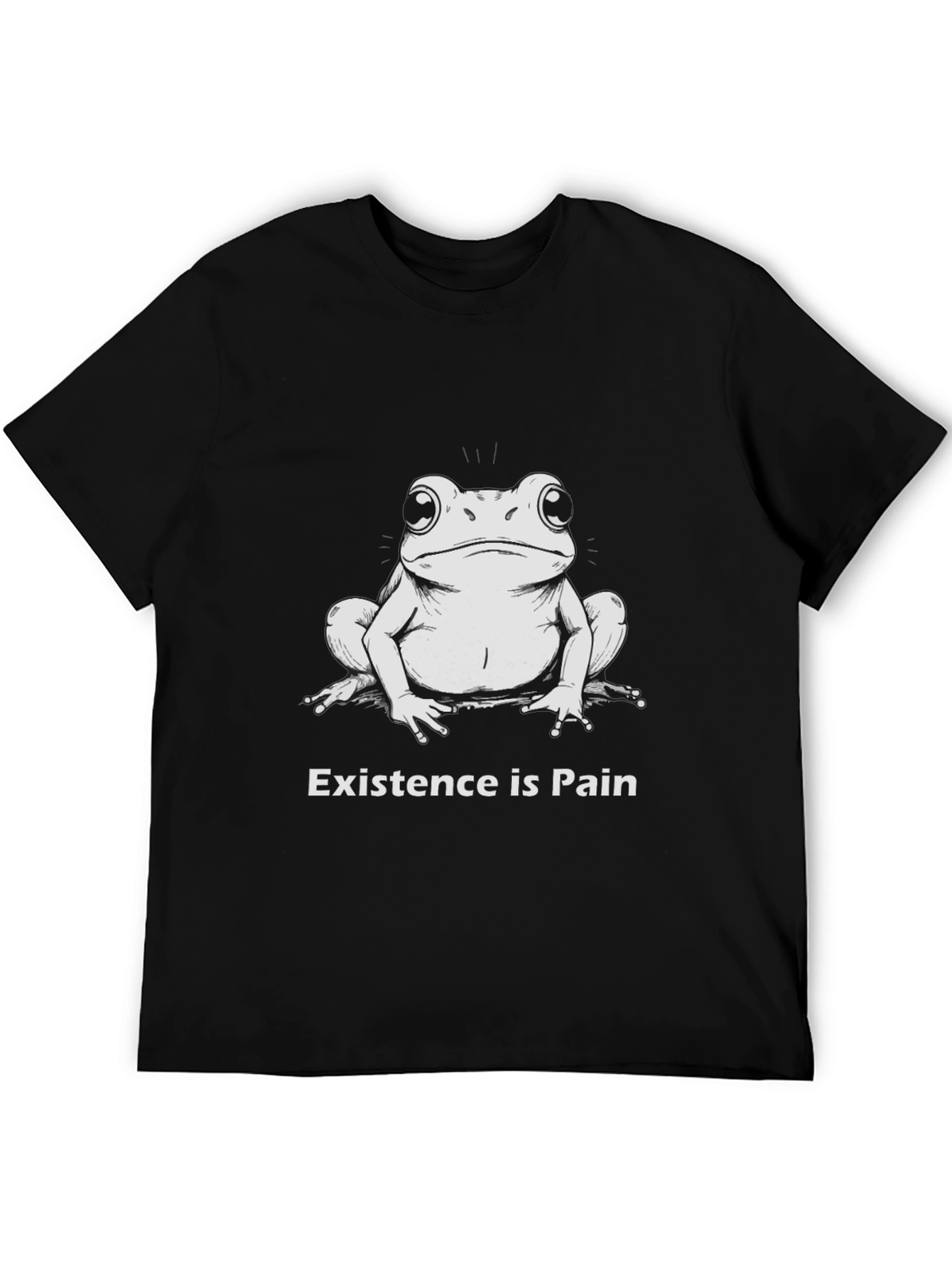 Existential Frog Black T-Shirt