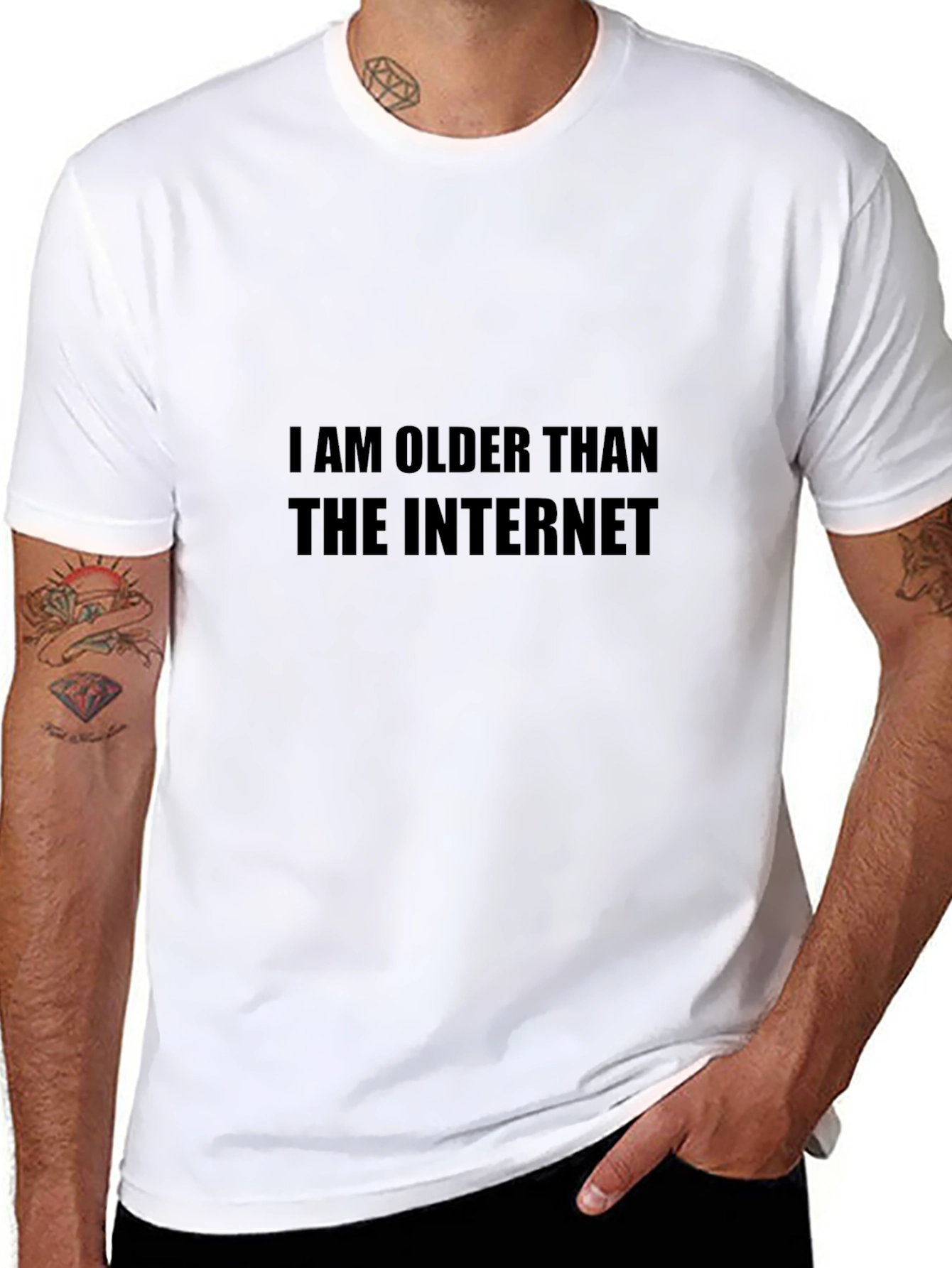 I am Older than the Internet Black T-Shirt