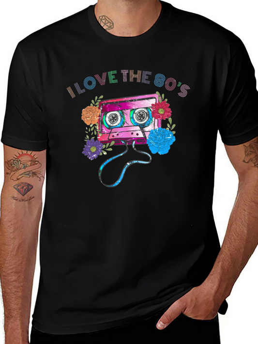I Love the 80s Cassette Tape Graphic T-Shirt